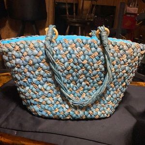 Cold water Creek Straw Bag NWT